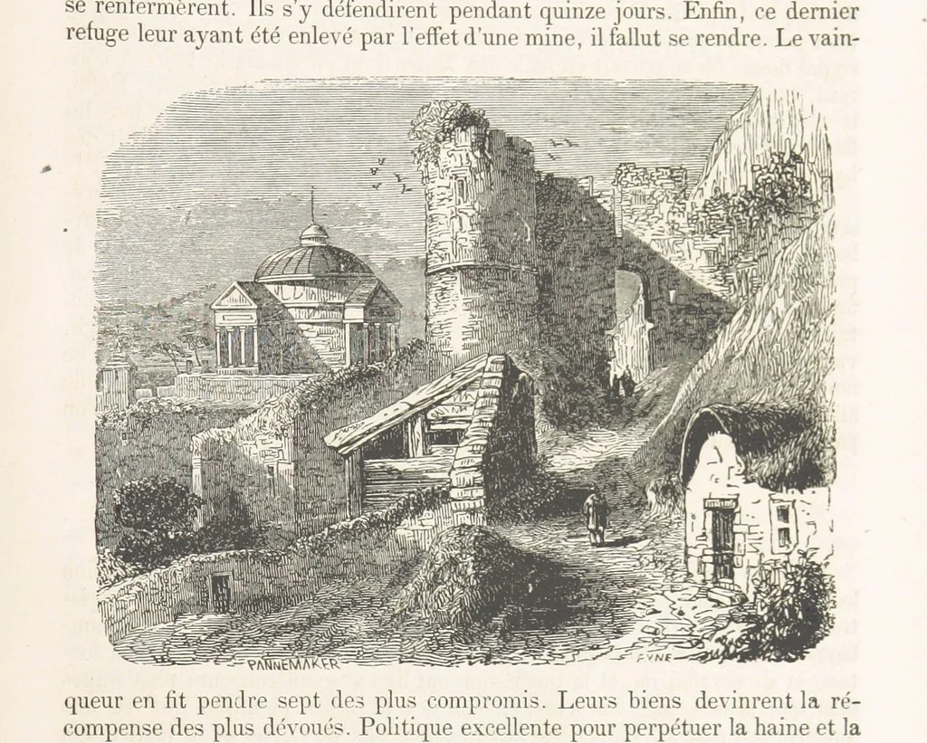 An illustration from Les Environs de Paris, histoire, monuments, paysages ... Par l'élite de la littérature contemporaine (L. Gozlan, J. Janin, Viollet-Leduc, etc.) ... 200 dessins. [Edited by J. E. C. N, 1855, leaf 381