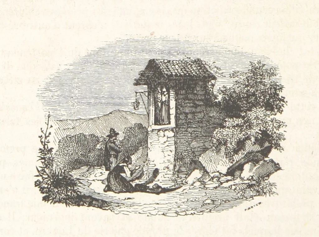 An illustration from Les Environs de Paris, histoire, monuments, paysages ... Par l'élite de la littérature contemporaine (L. Gozlan, J. Janin, Viollet-Leduc, etc.) ... 200 dessins. [Edited by J. E. C. N, 1855, leaf 384