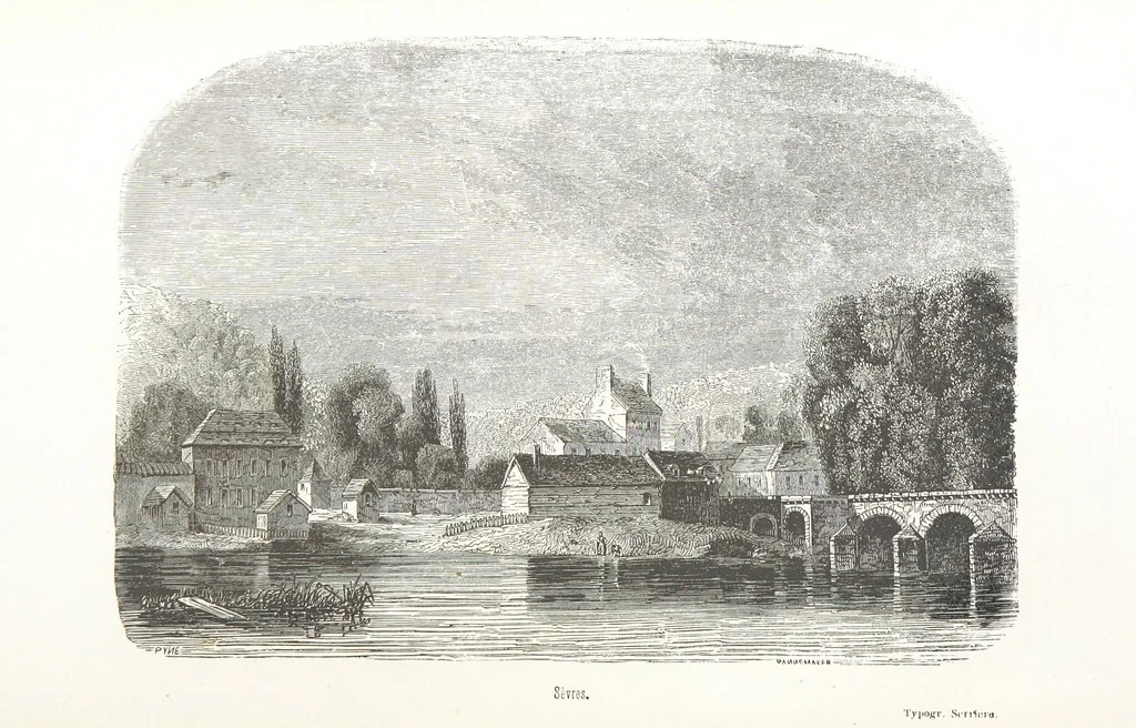 An illustration from Les Environs de Paris, histoire, monuments, paysages ... Par l'élite de la littérature contemporaine (L. Gozlan, J. Janin, Viollet-Leduc, etc.) ... 200 dessins. [Edited by J. E. C. N, 1855, leaf 386