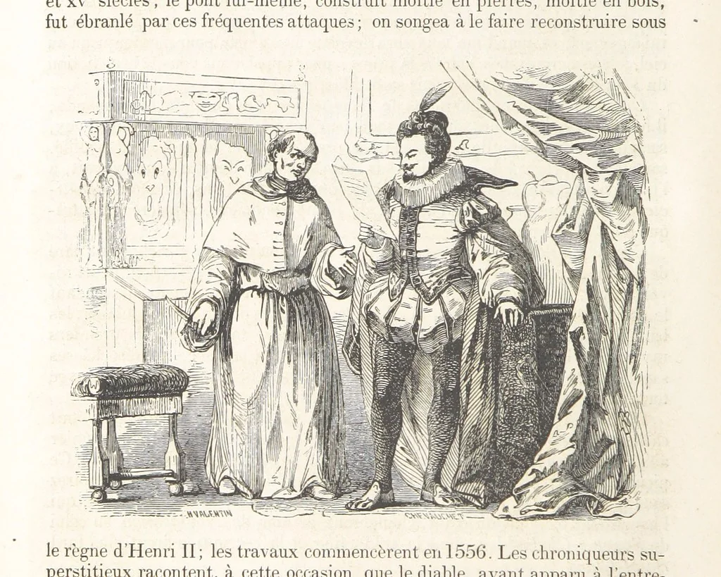 An illustration from Les Environs de Paris, histoire, monuments, paysages ... Par l'élite de la littérature contemporaine (L. Gozlan, J. Janin, Viollet-Leduc, etc.) ... 200 dessins. [Edited by J. E. C. N, 1855, leaf 390