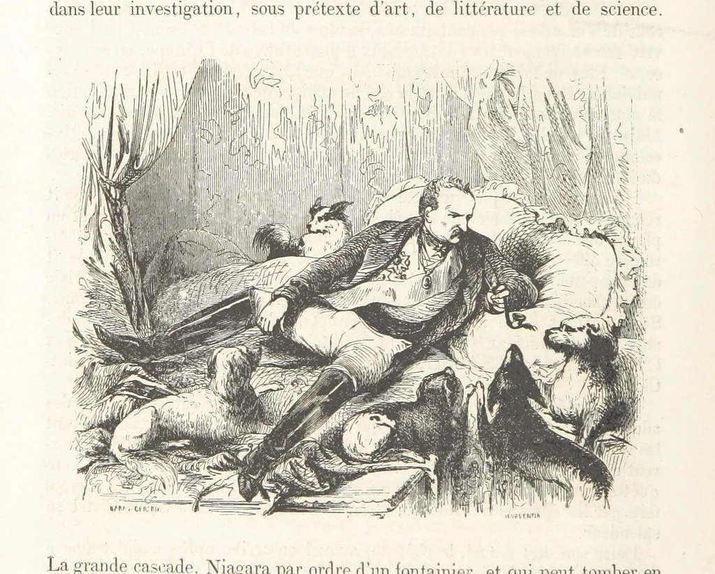 An illustration from Les Environs de Paris, histoire, monuments, paysages ... Par l'élite de la littérature contemporaine (L. Gozlan, J. Janin, Viollet-Leduc, etc.) ... 200 dessins. [Edited by J. E. C. N, 1855, leaf 398