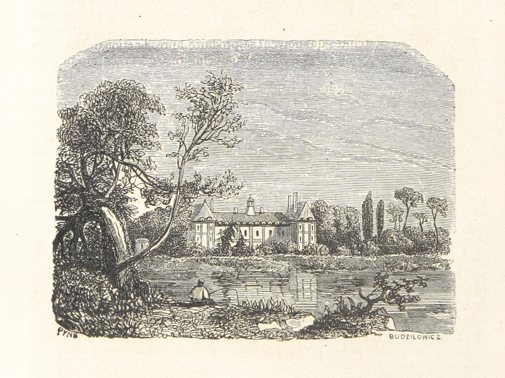 An illustration from Les Environs de Paris, histoire, monuments, paysages ... Par l'élite de la littérature contemporaine (L. Gozlan, J. Janin, Viollet-Leduc, etc.) ... 200 dessins. [Edited by J. E. C. N, 1855, leaf 402