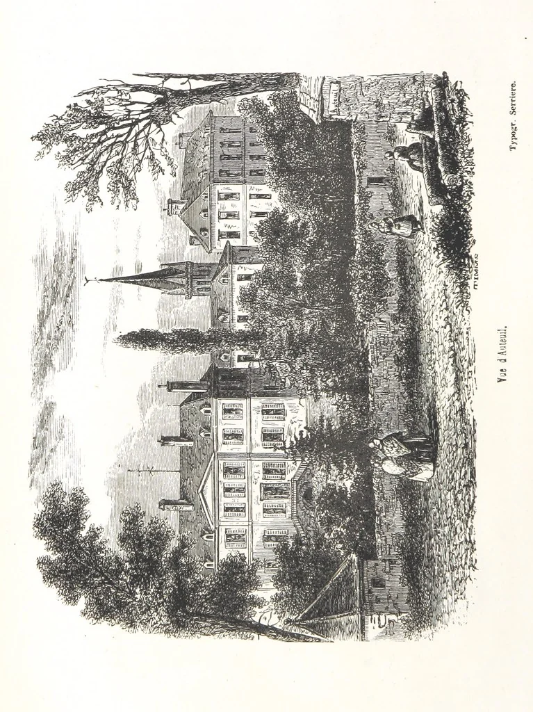 An illustration from Les Environs de Paris, histoire, monuments, paysages ... Par l'élite de la littérature contemporaine (L. Gozlan, J. Janin, Viollet-Leduc, etc.) ... 200 dessins. [Edited by J. E. C. N, 1855, leaf 404