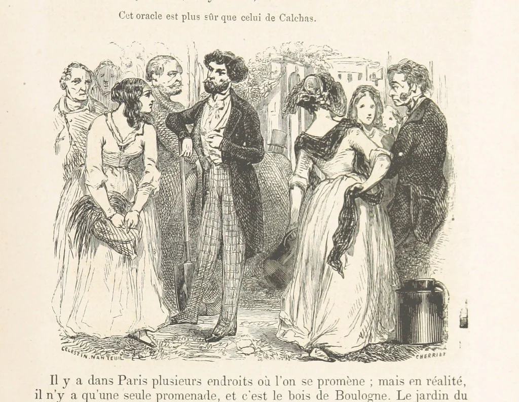 An illustration from Les Environs de Paris, histoire, monuments, paysages ... Par l'élite de la littérature contemporaine (L. Gozlan, J. Janin, Viollet-Leduc, etc.) ... 200 dessins. [Edited by J. E. C. N, 1855, leaf 413