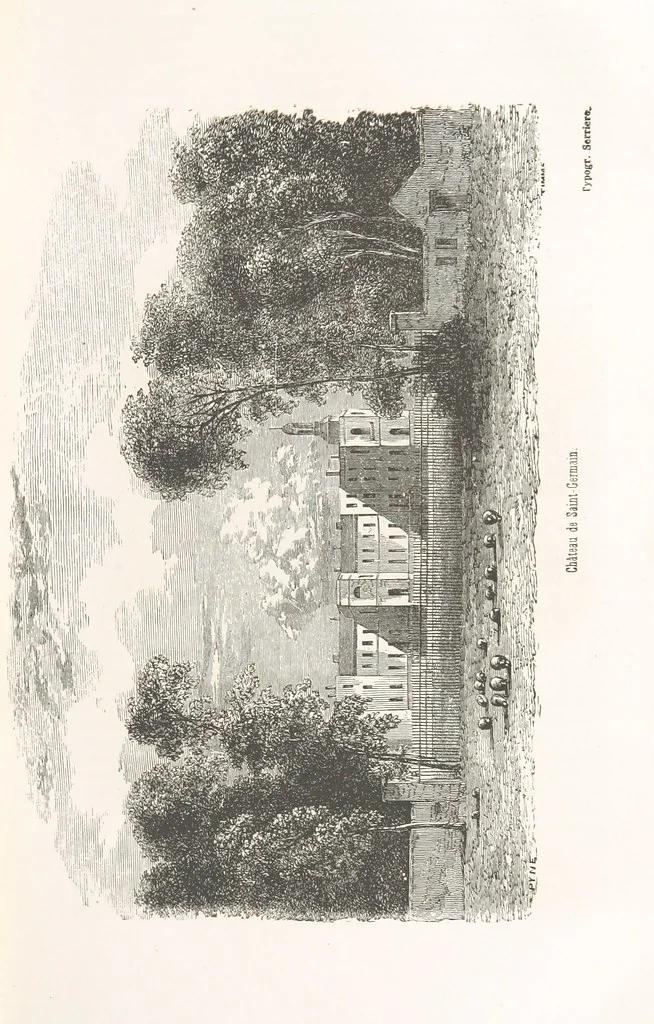 An illustration from Les Environs de Paris, histoire, monuments, paysages ... Par l'élite de la littérature contemporaine (L. Gozlan, J. Janin, Viollet-Leduc, etc.) ... 200 dessins. [Edited by J. E. C. N, 1855, leaf 51
