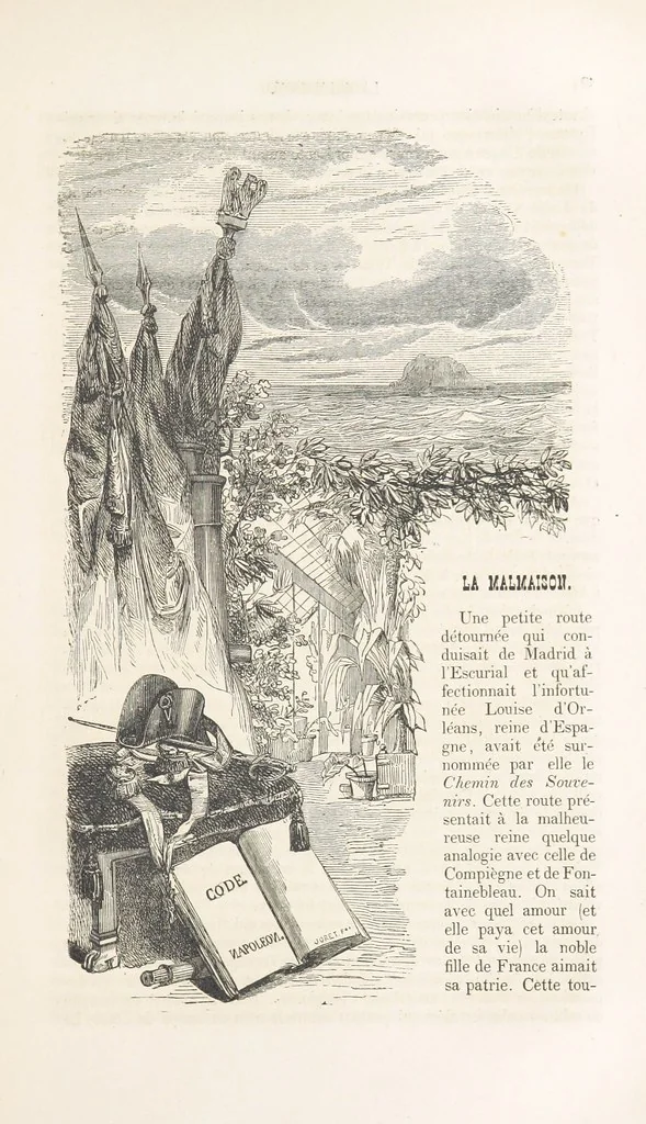 An illustration from Les Environs de Paris, histoire, monuments, paysages ... Par l'élite de la littérature contemporaine (L. Gozlan, J. Janin, Viollet-Leduc, etc.) ... 200 dessins. [Edited by J. E. C. N, 1855, leaf 61