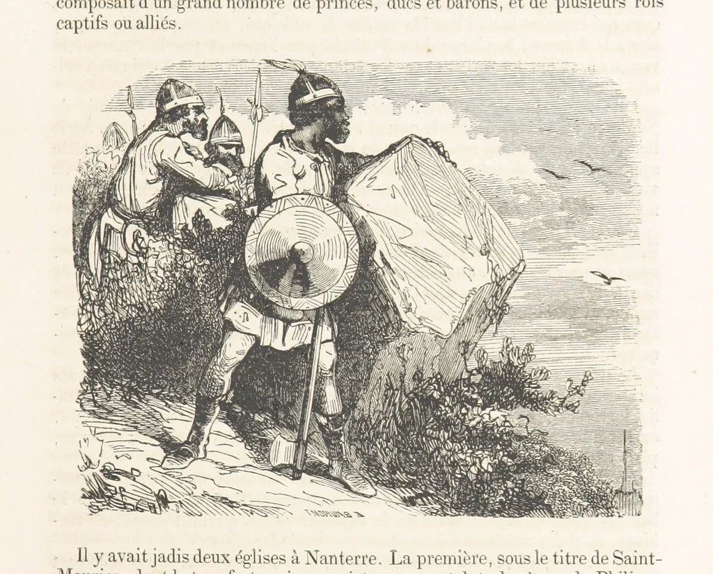 An illustration from Les Environs de Paris, histoire, monuments, paysages ... Par l'élite de la littérature contemporaine (L. Gozlan, J. Janin, Viollet-Leduc, etc.) ... 200 dessins. [Edited by J. E. C. N, 1855, leaf 65