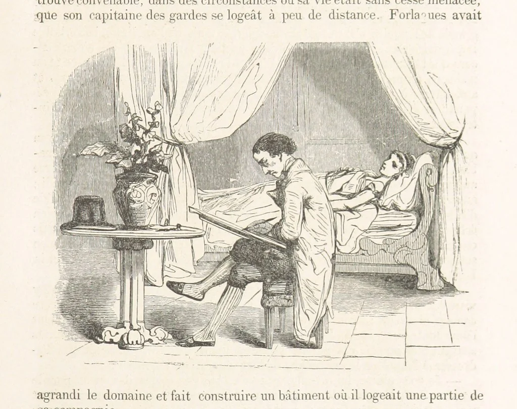 An illustration from Les Environs de Paris, histoire, monuments, paysages ... Par l'élite de la littérature contemporaine (L. Gozlan, J. Janin, Viollet-Leduc, etc.) ... 200 dessins. [Edited by J. E. C. N, 1855, leaf 71