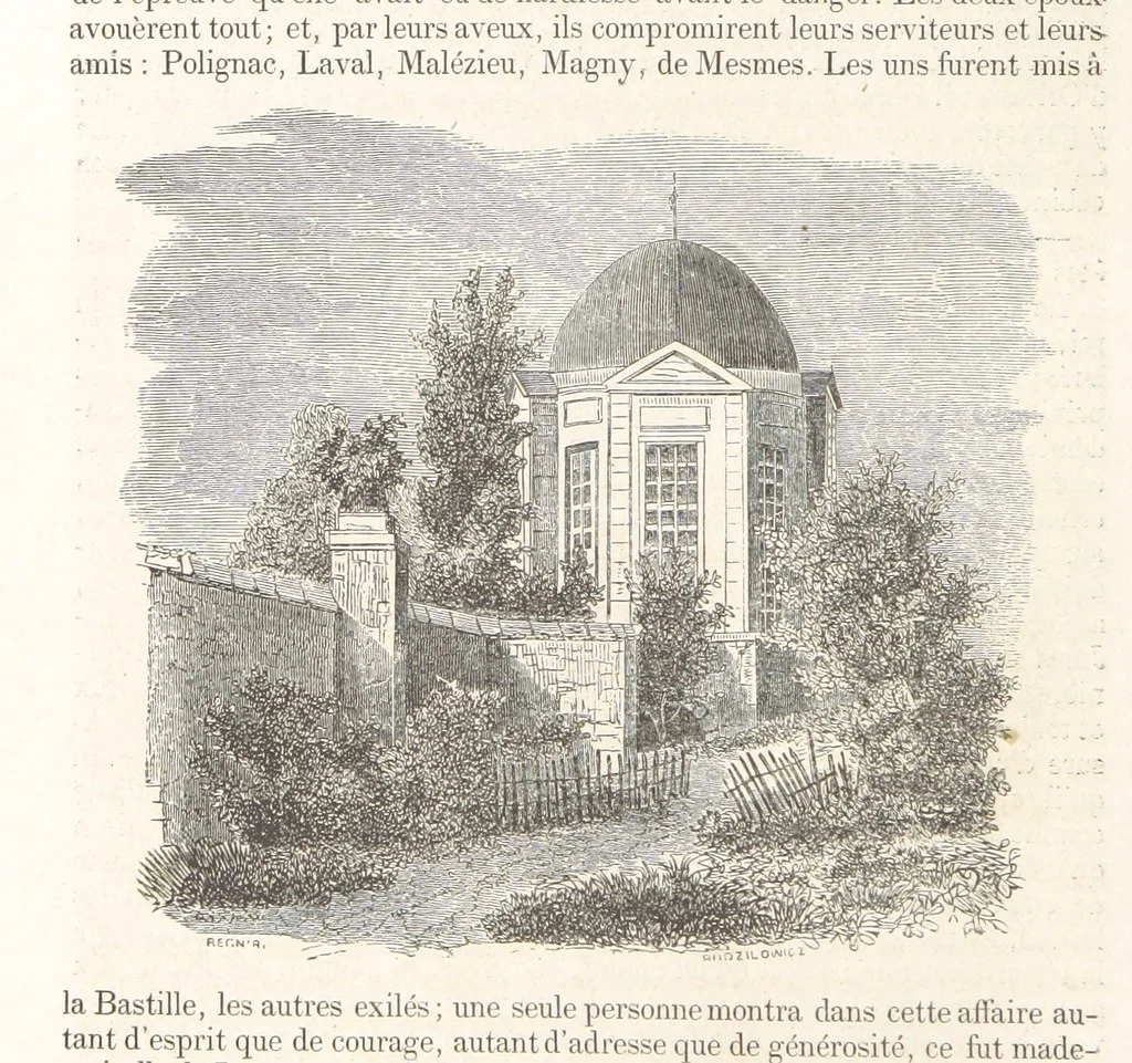 An illustration from Les Environs de Paris, histoire, monuments, paysages ... Par l'élite de la littérature contemporaine (L. Gozlan, J. Janin, Viollet-Leduc, etc.) ... 200 dessins. [Edited by J. E. C. N, 1855, leaf 78