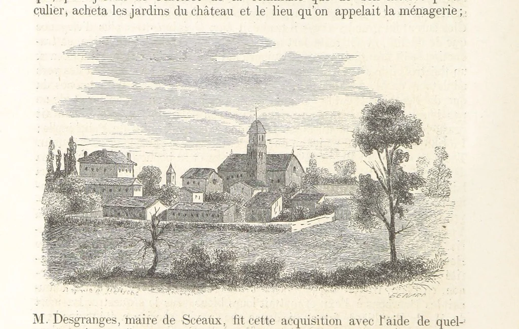 An illustration from Les Environs de Paris, histoire, monuments, paysages ... Par l'élite de la littérature contemporaine (L. Gozlan, J. Janin, Viollet-Leduc, etc.) ... 200 dessins. [Edited by J. E. C. N, 1855, leaf 82