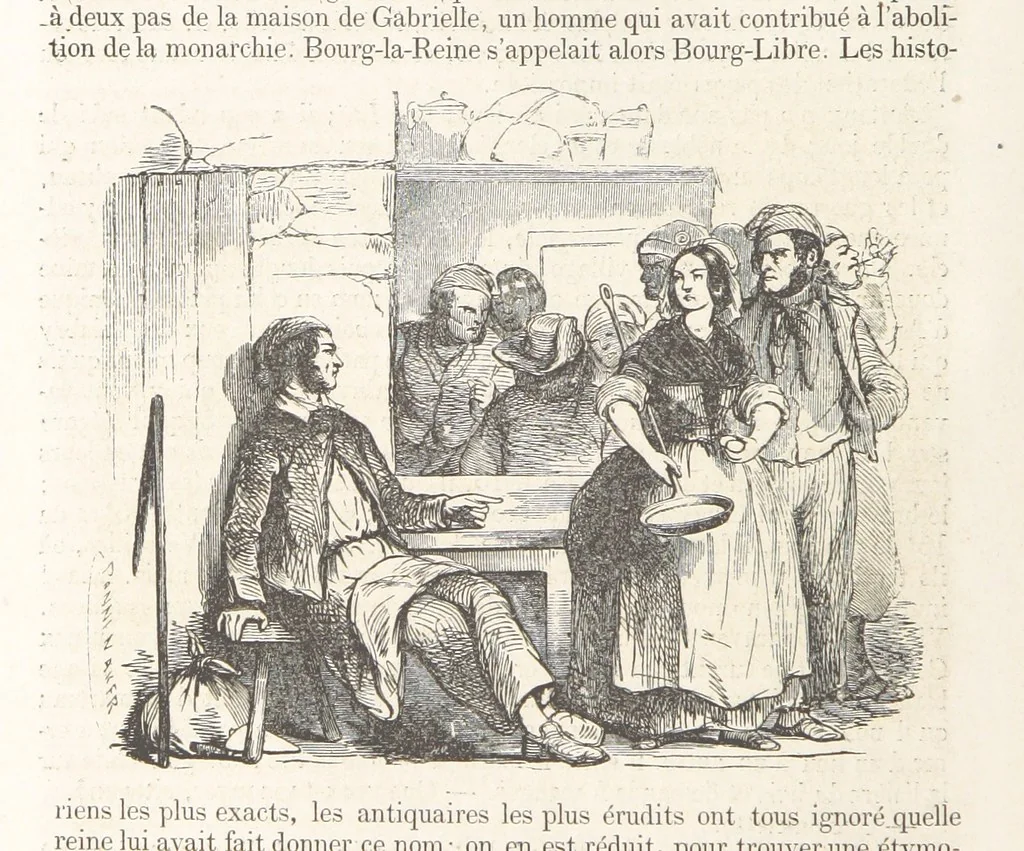 An illustration from Les Environs de Paris, histoire, monuments, paysages ... Par l'élite de la littérature contemporaine (L. Gozlan, J. Janin, Viollet-Leduc, etc.) ... 200 dessins. [Edited by J. E. C. N, 1855, leaf 86