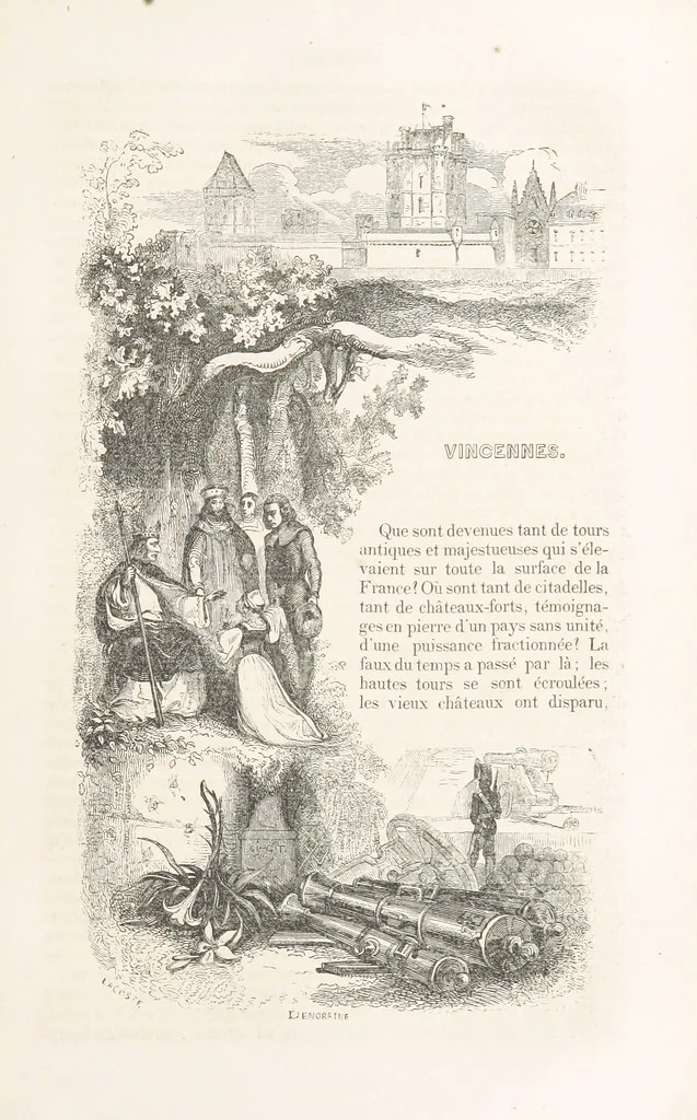 An illustration from Les Environs de Paris, histoire, monuments, paysages ... Par l'élite de la littérature contemporaine (L. Gozlan, J. Janin, Viollet-Leduc, etc.) ... 200 dessins. [Edited by J. E. C. N, 1855, leaf 91