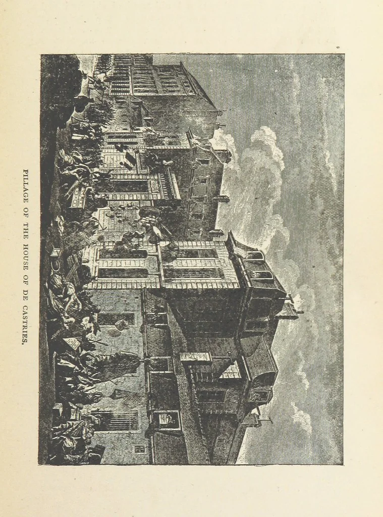 An illustration from The History of the French Revolution, 1789 to 1795; or a country without a God, 1890, leaf 101