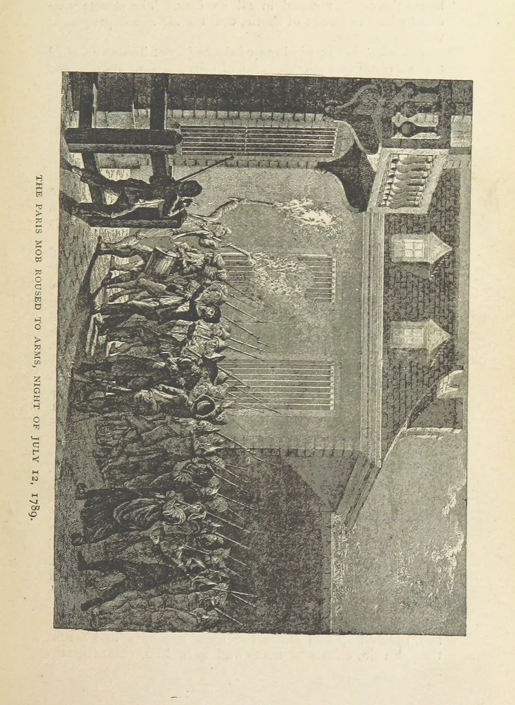 An illustration from The History of the French Revolution, 1789 to 1795; or a country without a God, 1890, leaf 103