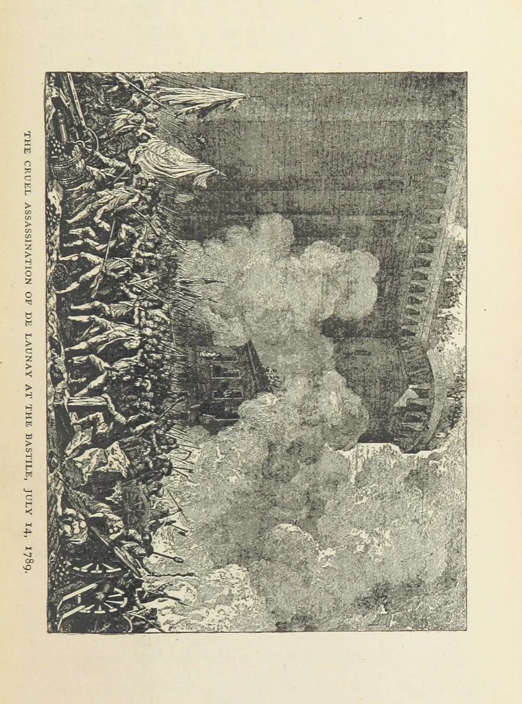 An illustration from The History of the French Revolution, 1789 to 1795; or a country without a God, 1890, leaf 105