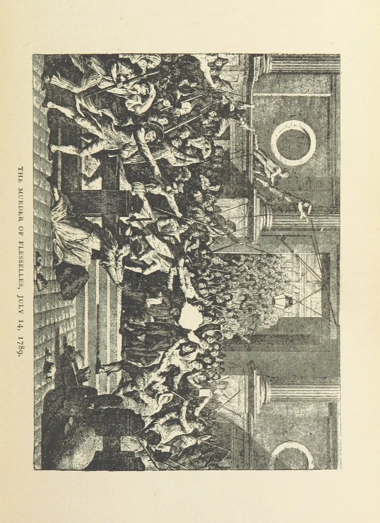 An illustration from The History of the French Revolution, 1789 to 1795; or a country without a God, 1890, leaf 107