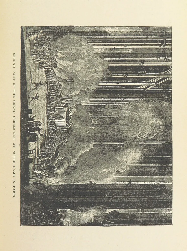 An illustration from The History of the French Revolution, 1789 to 1795; or a country without a God, 1890, leaf 115