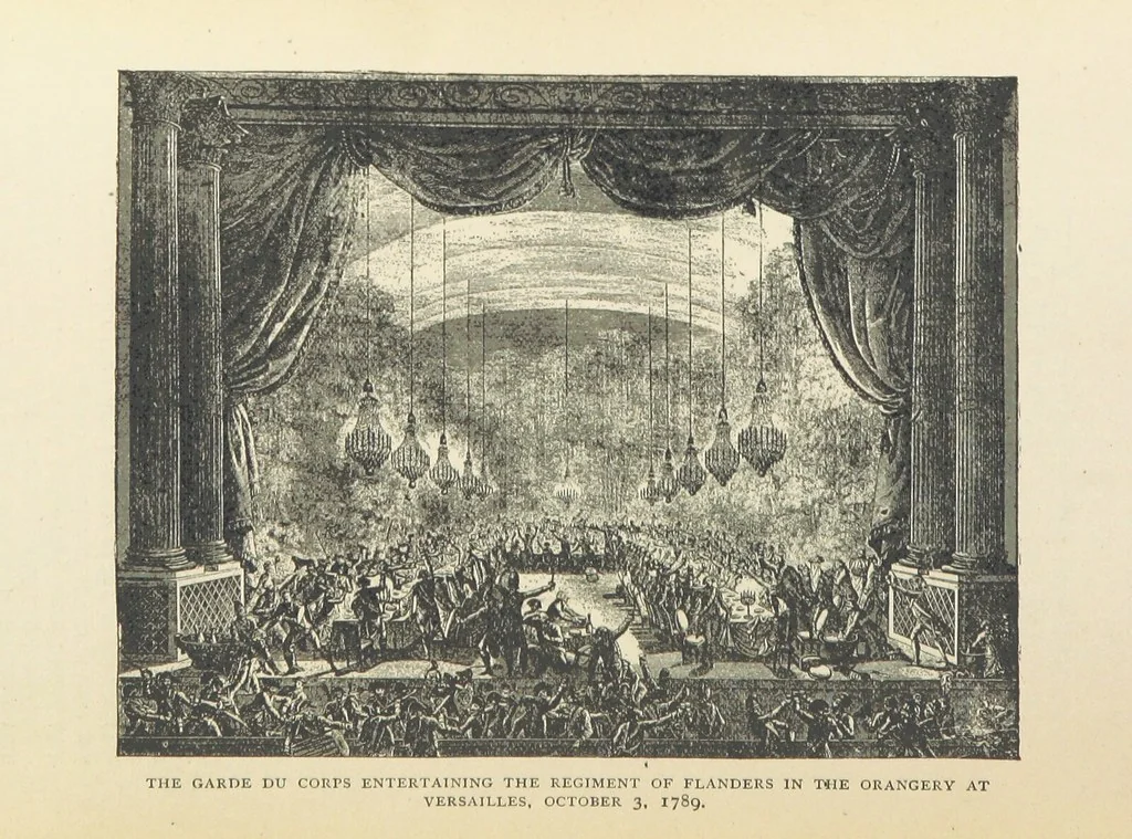 An illustration from The History of the French Revolution, 1789 to 1795; or a country without a God, 1890, leaf 143