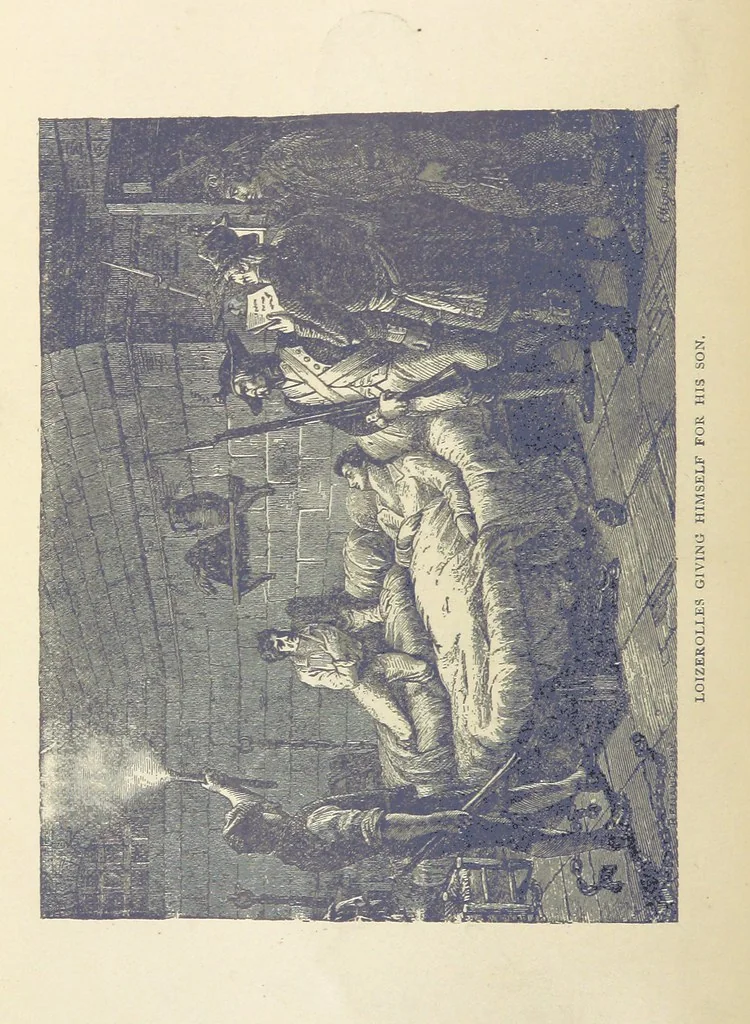 An illustration from The History of the French Revolution, 1789 to 1795; or a country without a God, 1890, leaf 16