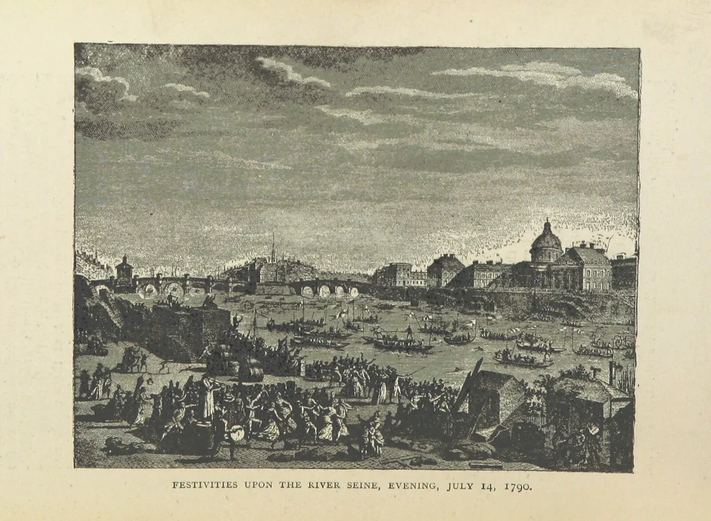 An illustration from The History of the French Revolution, 1789 to 1795; or a country without a God, 1890, leaf 197