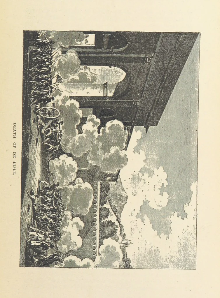 An illustration from The History of the French Revolution, 1789 to 1795; or a country without a God, 1890, leaf 203