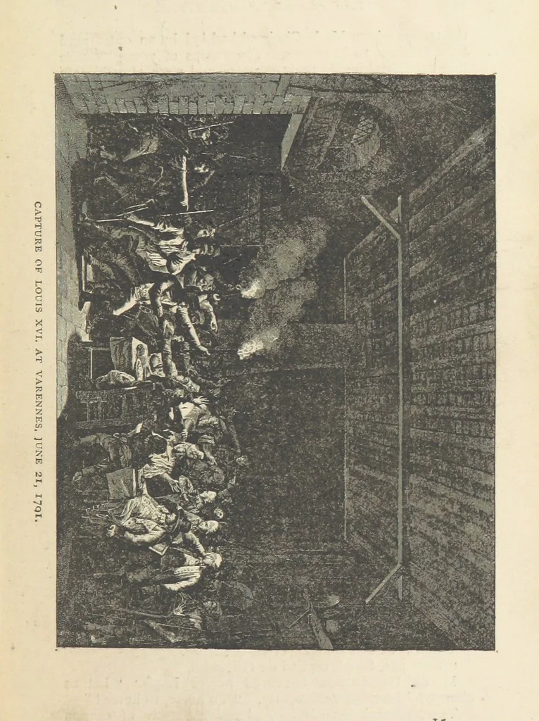 An illustration from The History of the French Revolution, 1789 to 1795; or a country without a God, 1890, leaf 231
