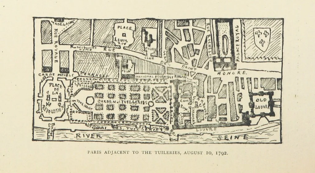 An illustration from The History of the French Revolution, 1789 to 1795; or a country without a God, 1890, leaf 347