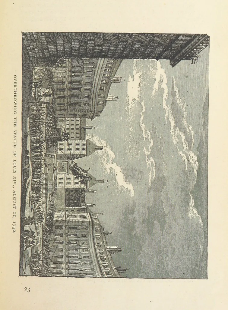An illustration from The History of the French Revolution, 1789 to 1795; or a country without a God, 1890, leaf 359