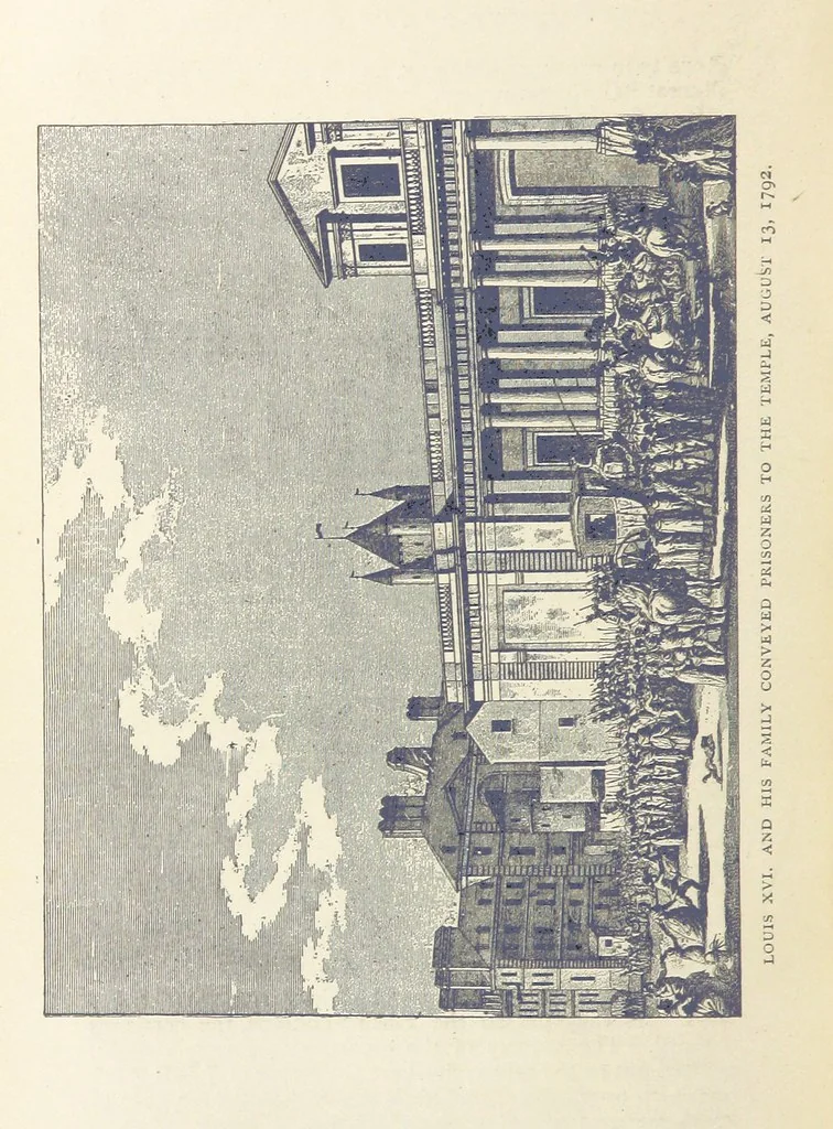 An illustration from The History of the French Revolution, 1789 to 1795; or a country without a God, 1890, leaf 366