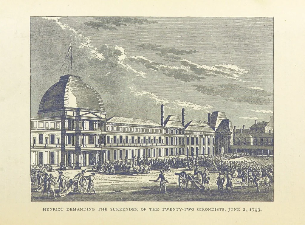 An illustration from The History of the French Revolution, 1789 to 1795; or a country without a God, 1890, leaf 498