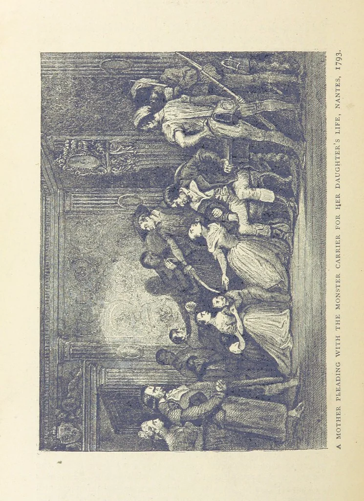 An illustration from The History of the French Revolution, 1789 to 1795; or a country without a God, 1890, leaf 540