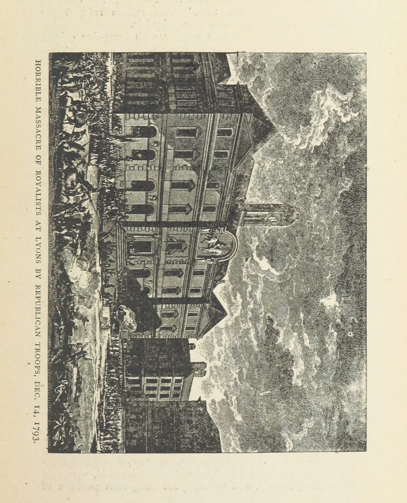 An illustration from The History of the French Revolution, 1789 to 1795; or a country without a God, 1890, leaf 555