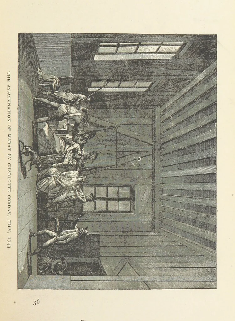 An illustration from The History of the French Revolution, 1789 to 1795; or a country without a God, 1890, leaf 567