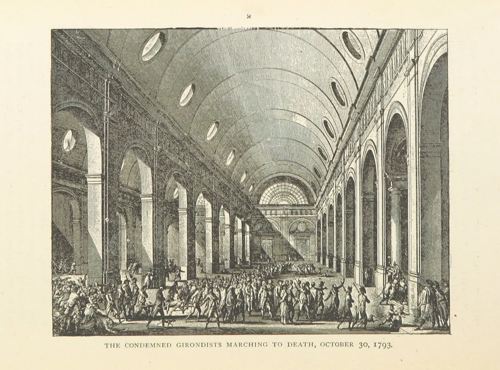 An illustration from The History of the French Revolution, 1789 to 1795; or a country without a God, 1890, leaf 595