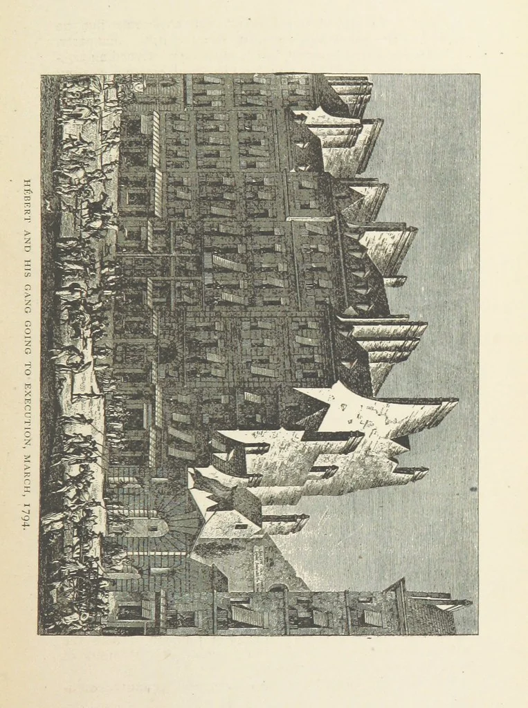 An illustration from The History of the French Revolution, 1789 to 1795; or a country without a God, 1890, leaf 623
