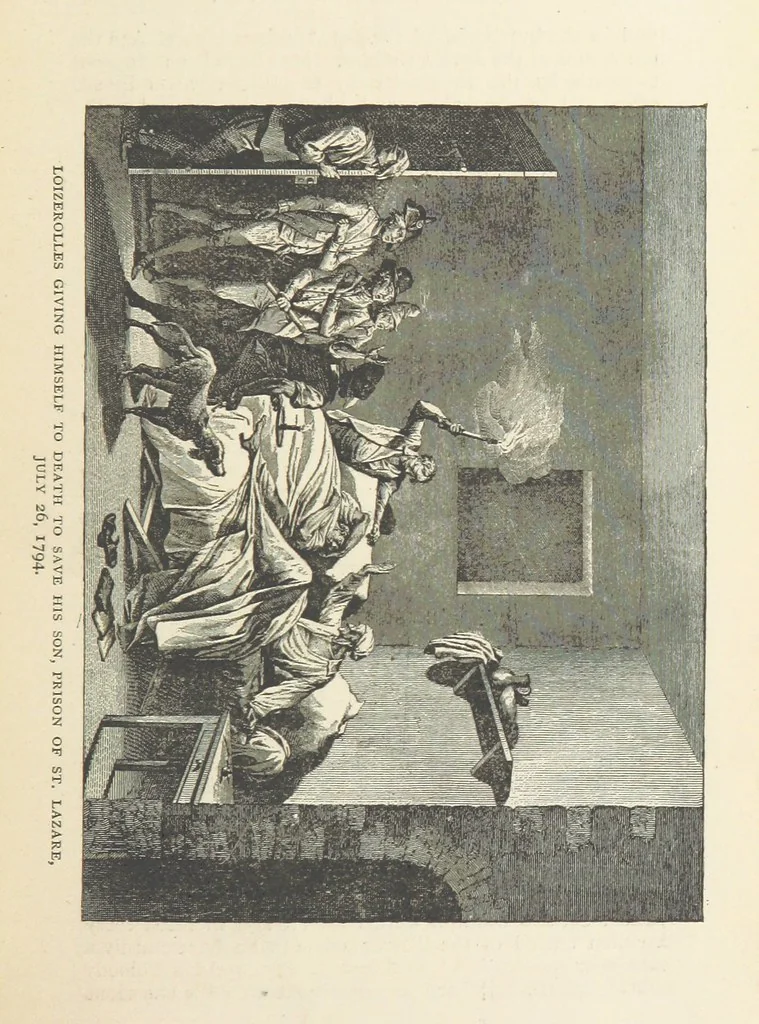 An illustration from The History of the French Revolution, 1789 to 1795; or a country without a God, 1890, leaf 657