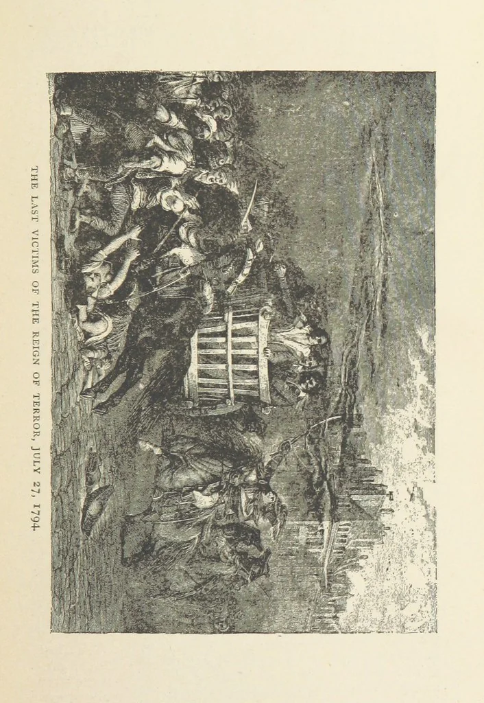 An illustration from The History of the French Revolution, 1789 to 1795; or a country without a God, 1890, leaf 675