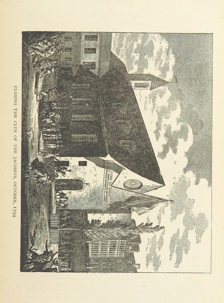 An illustration from The History of the French Revolution, 1789 to 1795; or a country without a God, 1890, leaf 709