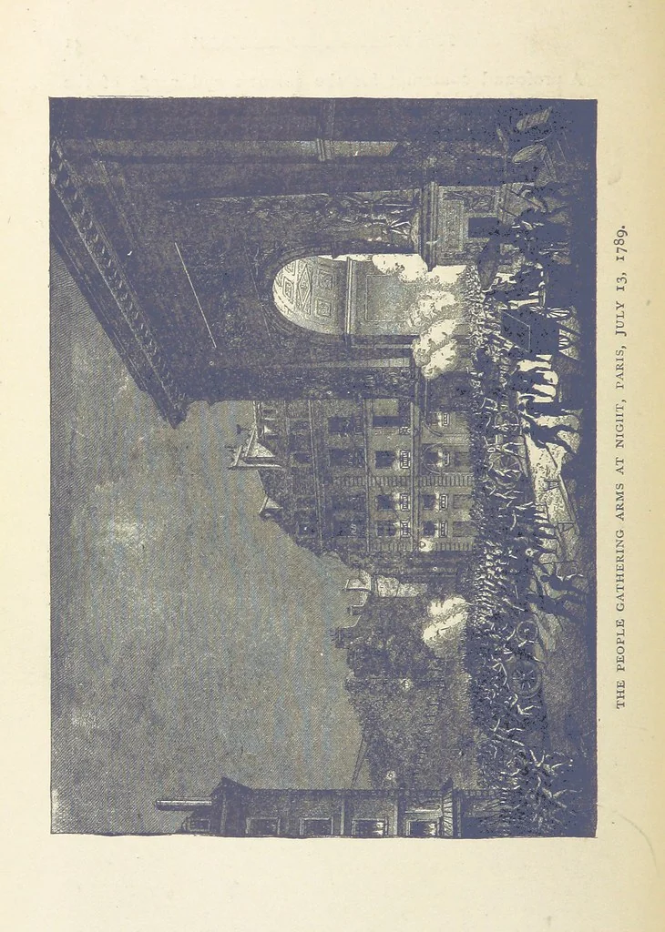 An illustration from The History of the French Revolution, 1789 to 1795; or a country without a God, 1890, leaf 86