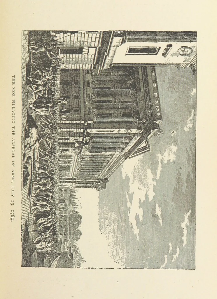 An illustration from The History of the French Revolution, 1789 to 1795; or a country without a God, 1890, leaf 99