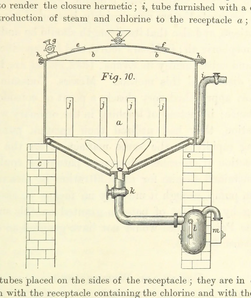 An illustration from Notes on the Treatment of Gold Ores, 1889, leaf 127