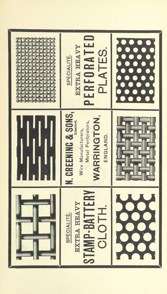 An illustration from Notes on the Treatment of Gold Ores, 1889, leaf 209