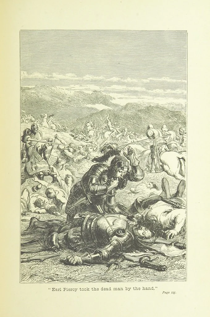 An illustration from Old English ballads. A collection of favourite ballads of the olden time, etc, 1888, leaf 133