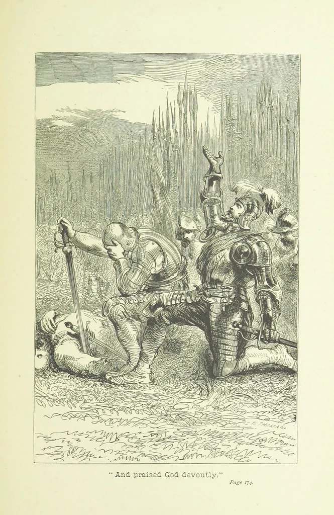 An illustration from Old English ballads. A collection of favourite ballads of the olden time, etc, 1888, leaf 181