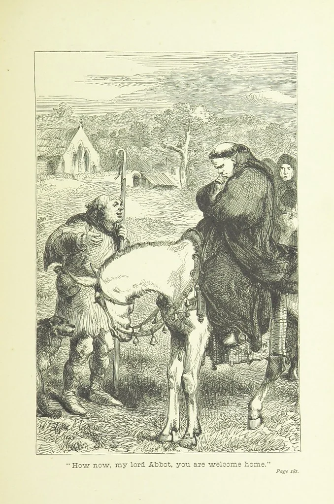 An illustration from Old English ballads. A collection of favourite ballads of the olden time, etc, 1888, leaf 189