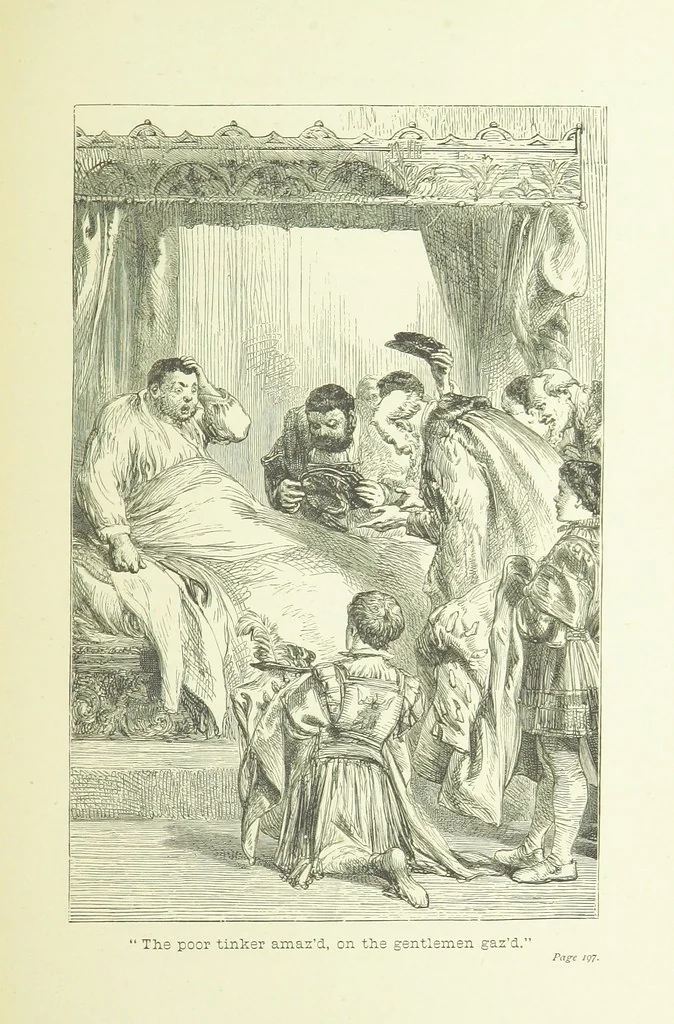 An illustration from Old English ballads. A collection of favourite ballads of the olden time, etc, 1888, leaf 205