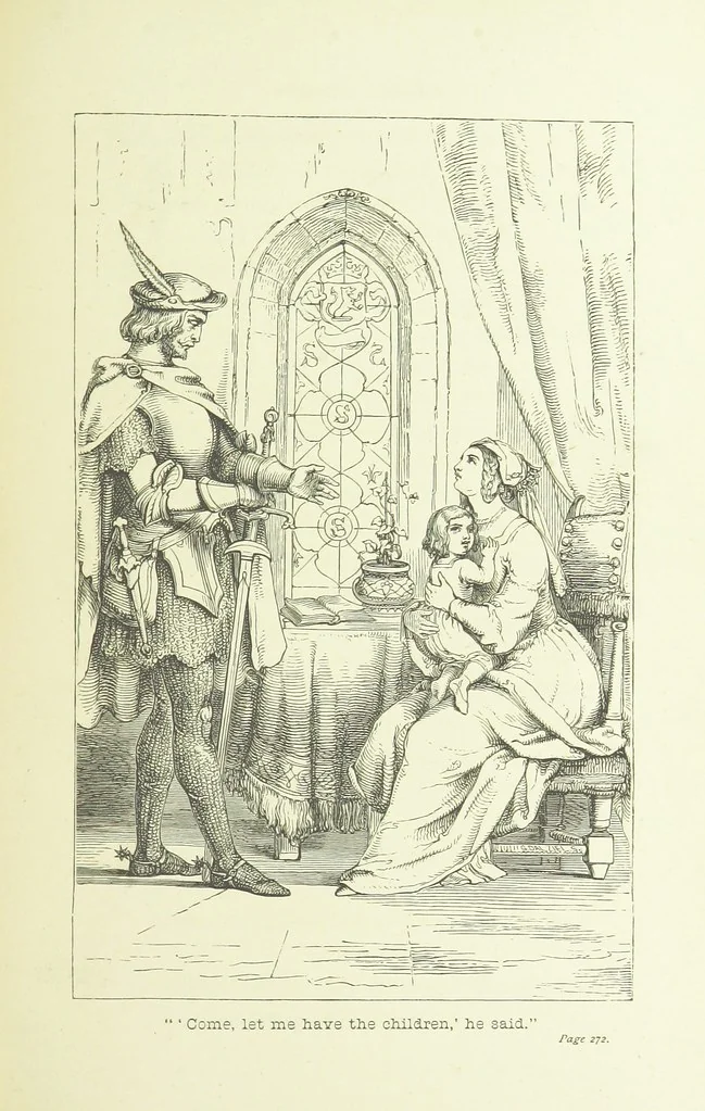 An illustration from Old English ballads. A collection of favourite ballads of the olden time, etc, 1888, leaf 279