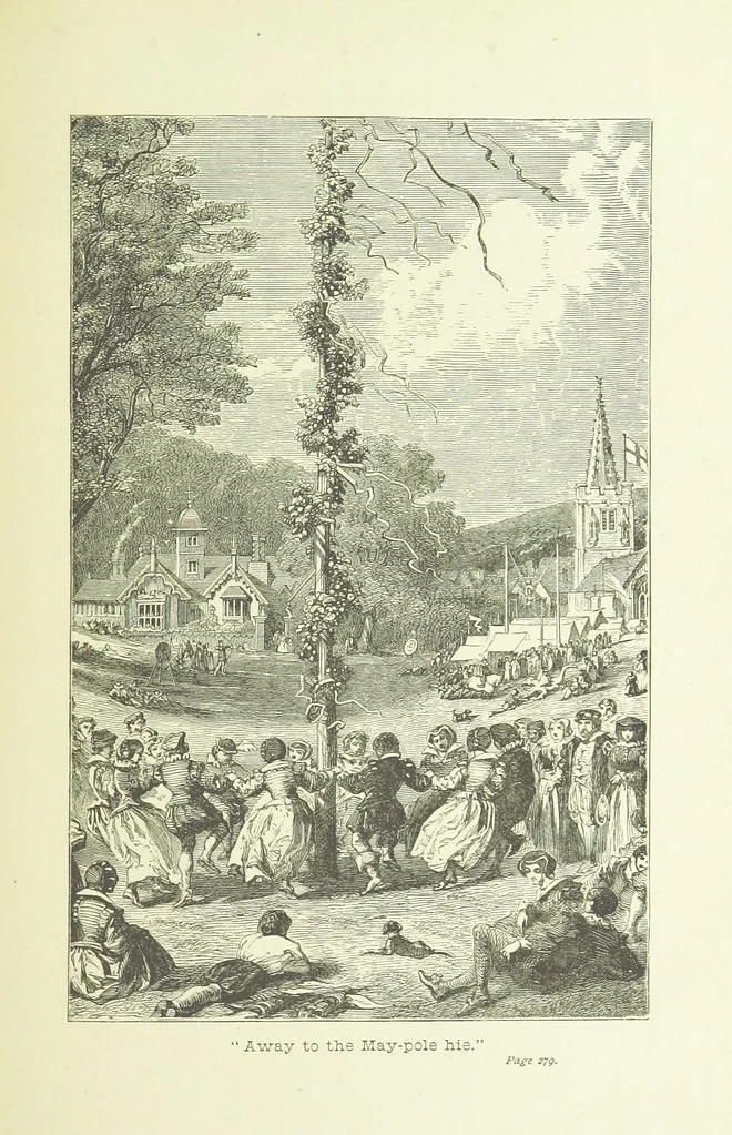 An illustration from Old English ballads. A collection of favourite ballads of the olden time, etc, 1888, leaf 287