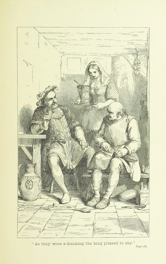 An illustration from Old English ballads. A collection of favourite ballads of the olden time, etc, 1888, leaf 293