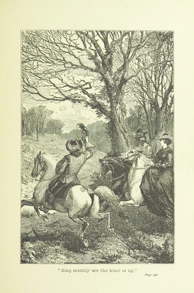 An illustration from Old English ballads. A collection of favourite ballads of the olden time, etc, 1888, leaf 305